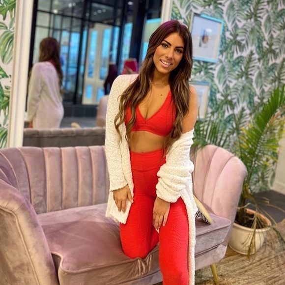 BOOTY BY BRABANTS Red Mermaid Leggings ONE SIZE - Picture 4 of 7